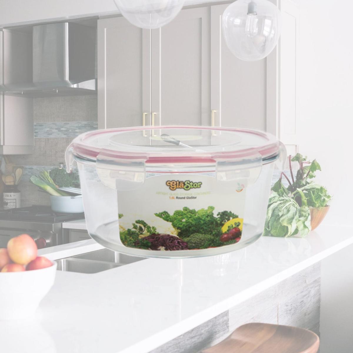 Picture of Tribest GLC16 Glastor 54oz. Round Storage Container