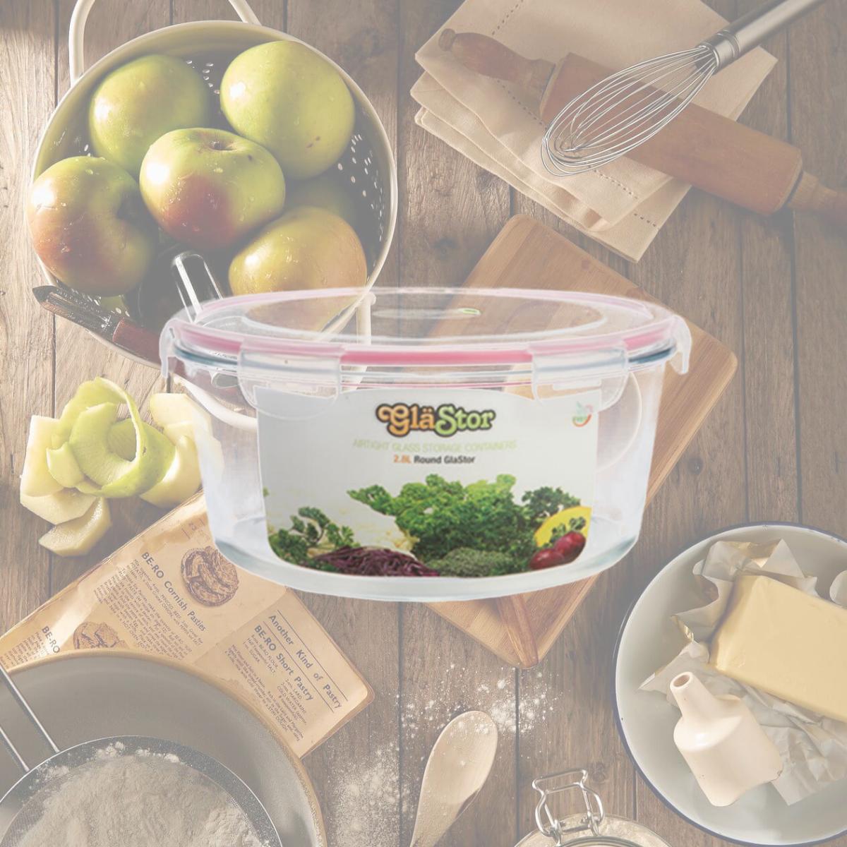 Picture of Tribest GLC28 Glastor 95oz. Round Storage Container