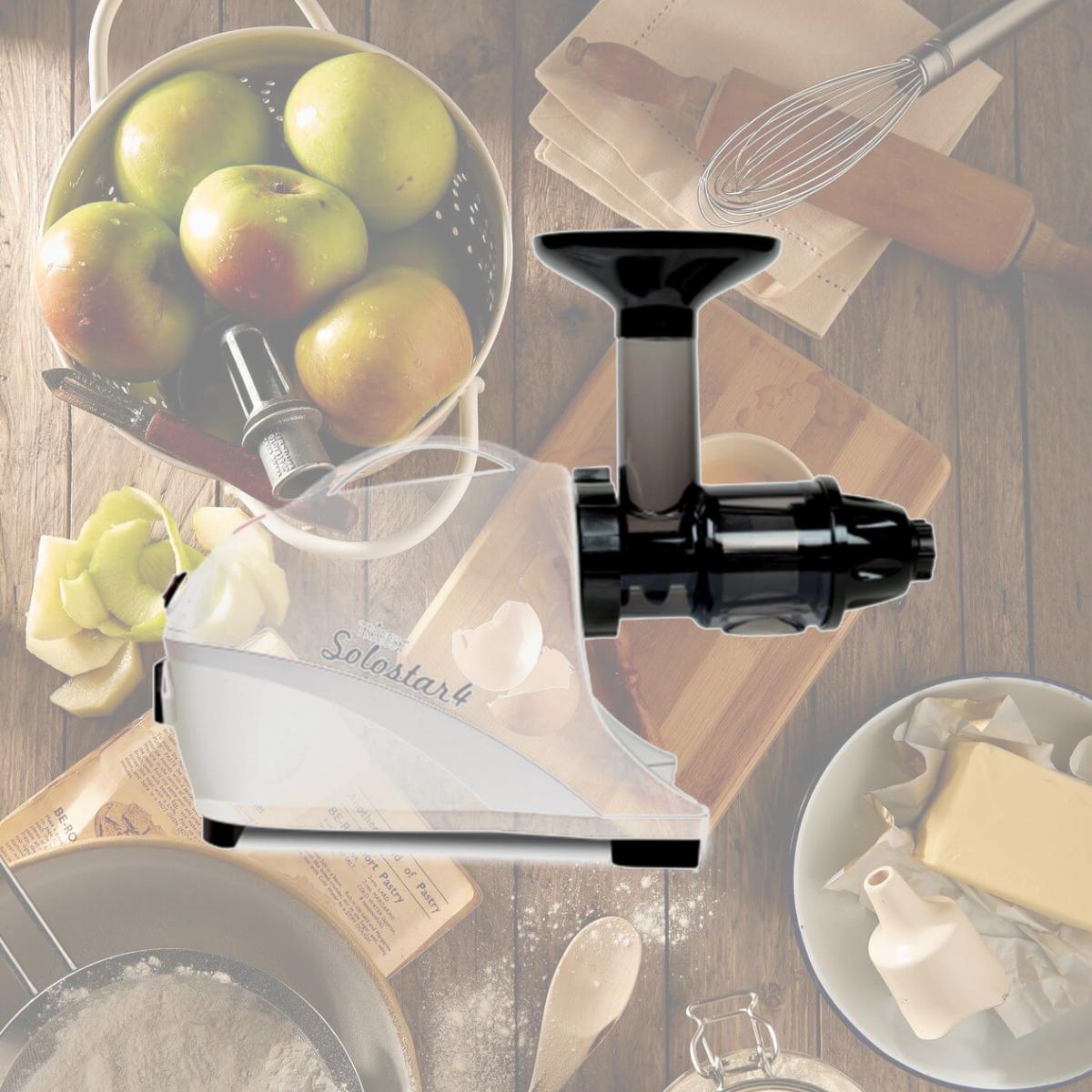 Picture of Tribest Corp SS-4200-B Horizontal Slow Masticating Juicer- White