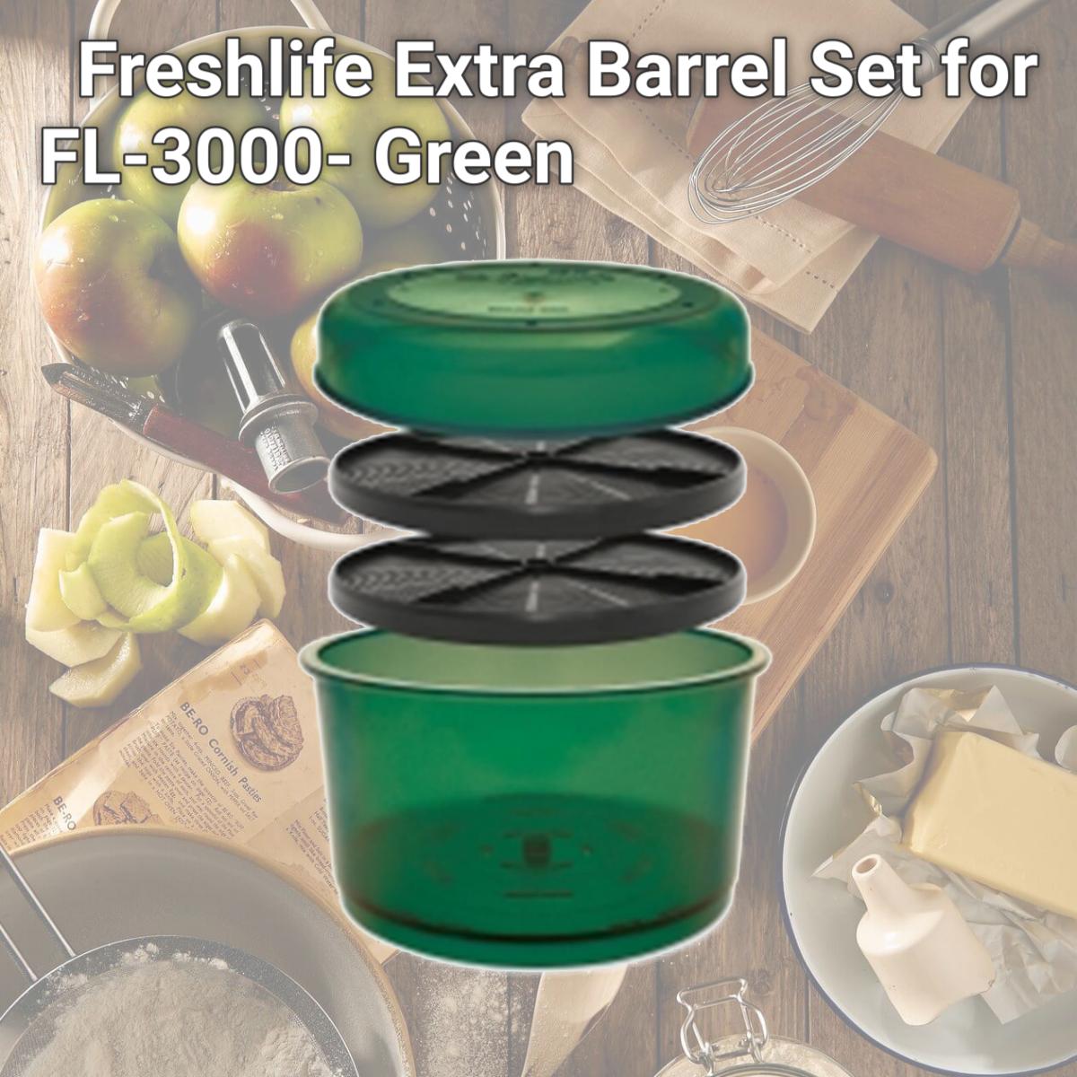 Picture of Tribest Corp FRESH03G Freshlife Extra Barrel Set for FL-3000- Green