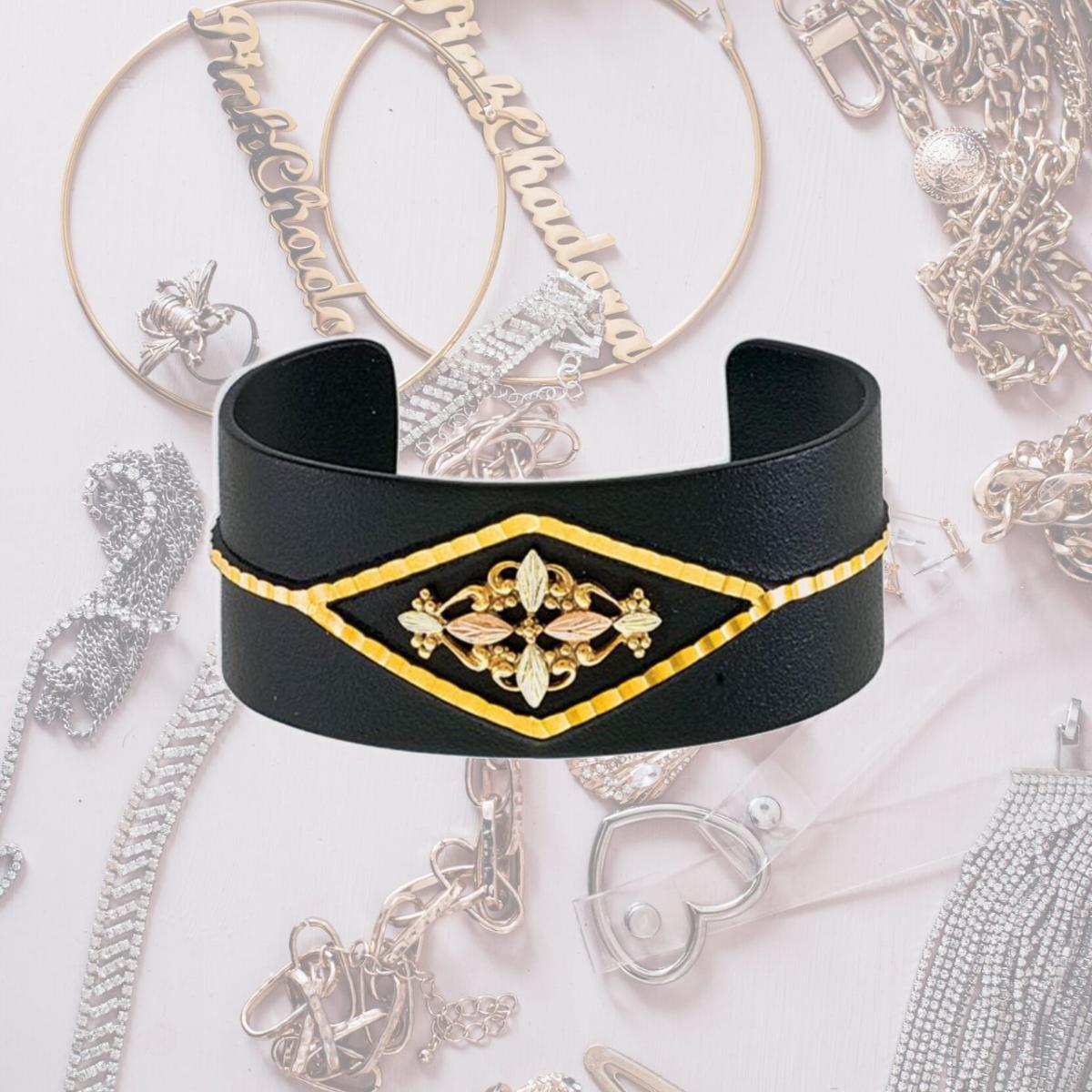 Picture of Landstroms G LBR3470 Black Hills Gold Black Cuff Bracelet