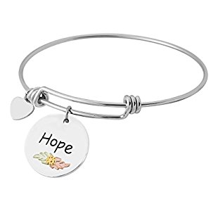 Mrlbr3092 Wire Bracelet Hope Charm