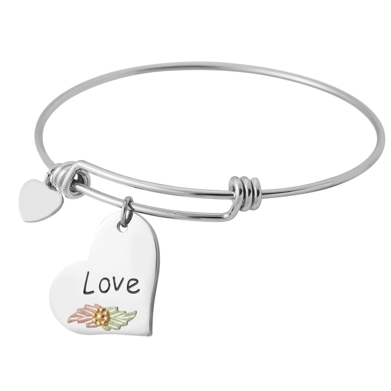 Mrlbr3094 Wire Bracelet Love Charm