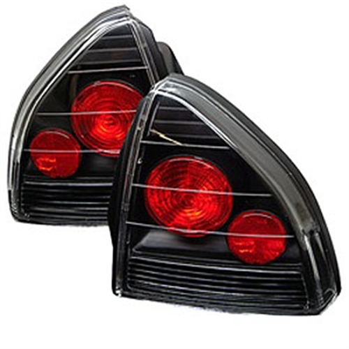 5005229 Black & Red Euro Style Tail Lights For 1992-1996 Honda Prelude