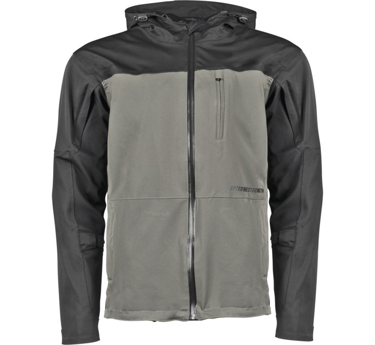 889505 Mens Fame & Fortune Textile Jacket, Black & Olive - 3XL