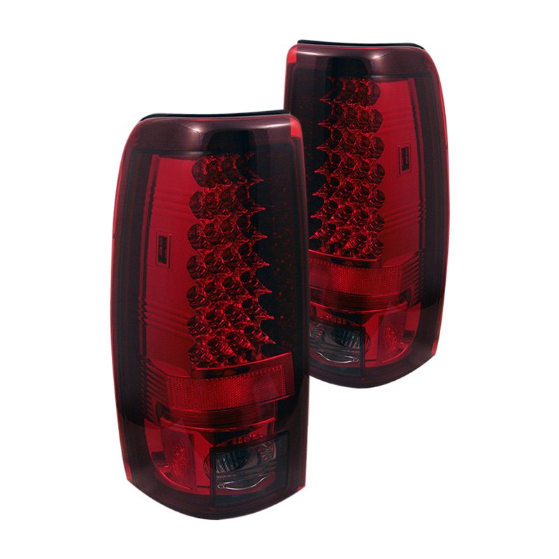 5001757 Red & Smoke Led Tail Lights For 2003-2006 Chevy Silverado 1500