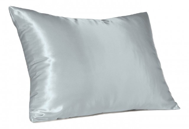 4100kbbb Satin Pillowcase With Hidden Zipper King - Baby Blue