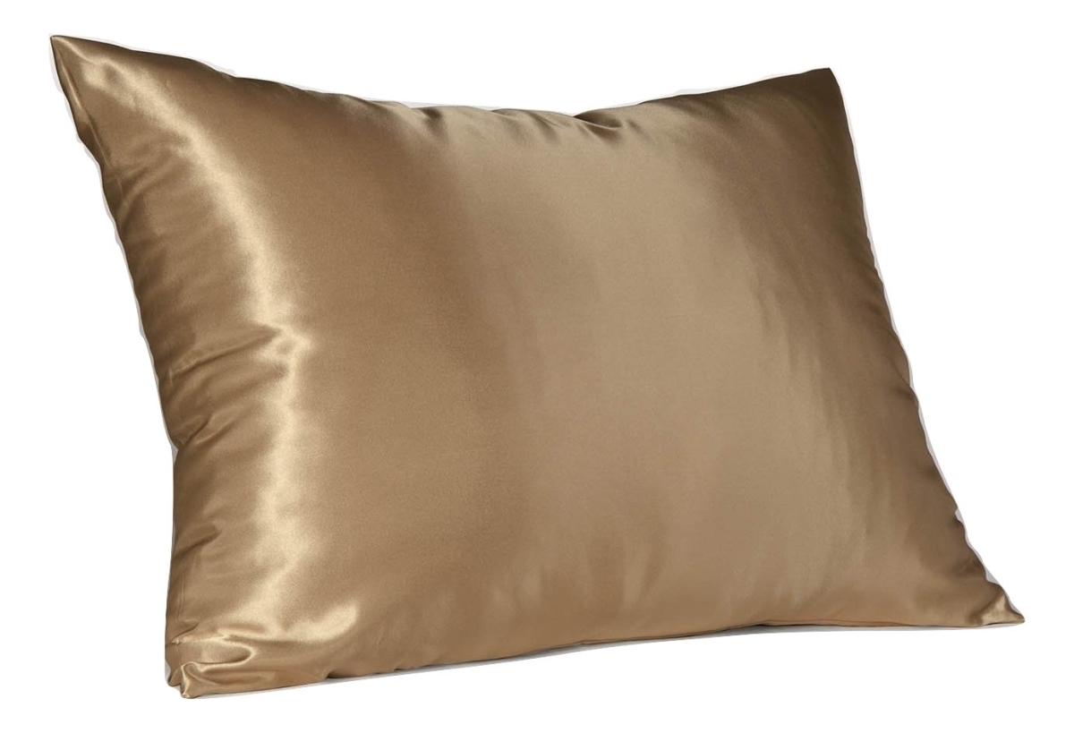 4100kcam Satin Pillowcase With Hidden Zipper King - Camel