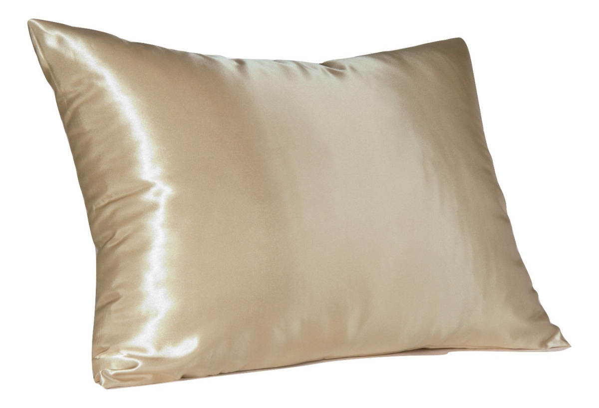 4100kchm Satin Pillowcase With Hidden Zipper King - Champagne