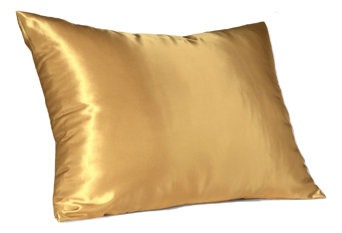 4100kgol Satin Pillowcase With Hidden Zipper King - Gold