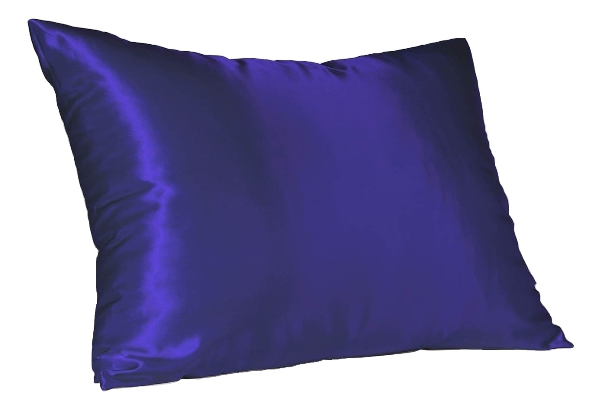 4100kgrp Satin Pillowcase With Hidden Zipper King - Grape