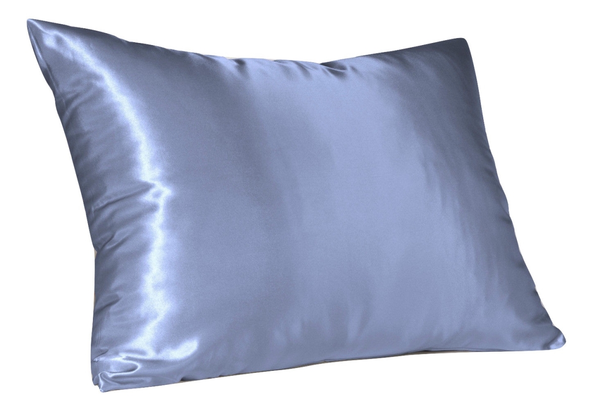 4100sjbl Satin Pillowcase With Hidden Zipper Standard - Jewel Blue