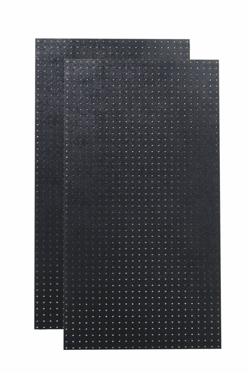 Db-2bk 2 24 X 48 X 0.188 In. Polyethylene Pegboards Matte Front Texture With 0.281 In. Hole Size & 1 In. O.c. Hole Spacing, Black