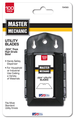 704583 Master Mechanic Blade Dispenser - Pack Of 100