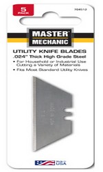 704512 Master Mechanic Utility Knife Blade - Pack Of 5