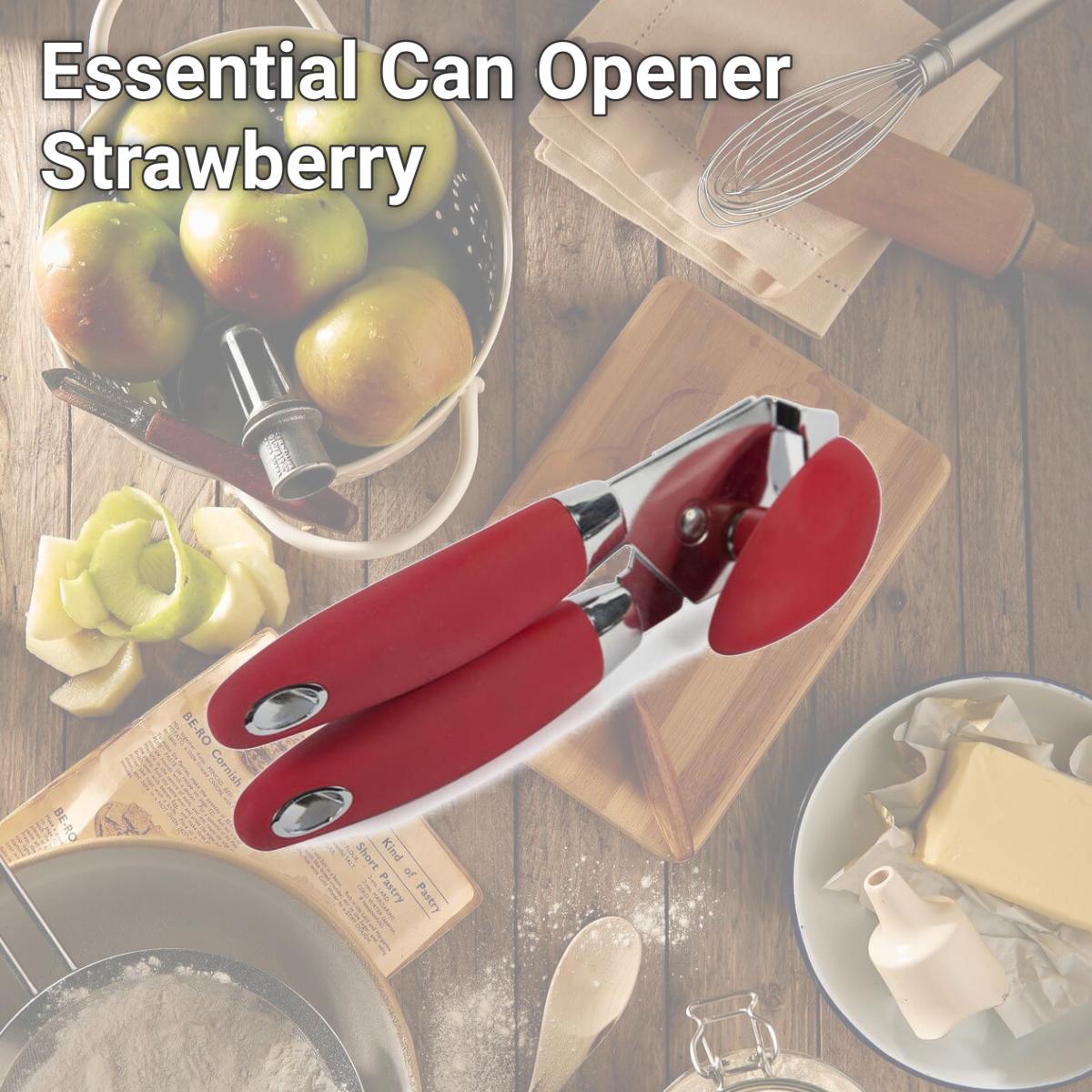 Picture of Core Home 220750 Essential Can Opener, Strawberry