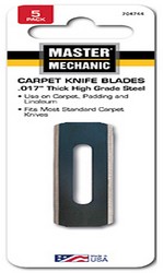 704744 Master Mechanic Carp Knife Blade - Pack Of 5