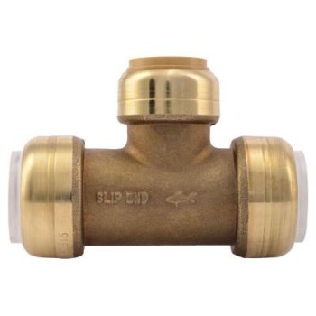 212943 0.75 X 0.75 In. Pvc Cts Brass Push-to-connect Slip Tee