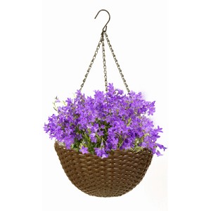 Products 14 In. Round Hang Basket, Brown