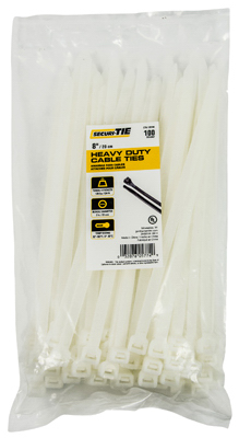 Gardner Bender 221011 8 in. Natural Heavy Duty Cable Tie - Pack of 100 Gardner Bender 221011 8 in. Natural Heavy Duty Cable Tie - Pack of 100