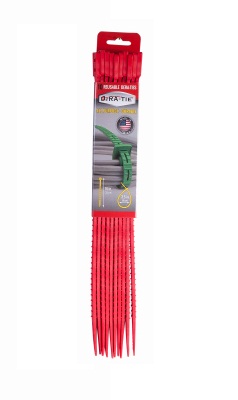 225160 14 In. Tie Cable - Red, Pack Of 10