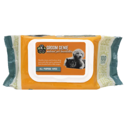 224637 Groom Genie All Purpose Daily Clean Pet Wipes, 100 Ct