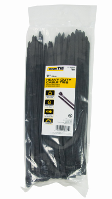 Gardner Bender 220969 8 in. Heavy Duty Cable Tie Black - Pack of 100 Gardner Bender 220969 8 in. Heavy Duty Cable Tie Black - Pack of 100