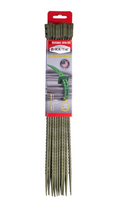 225370 14 In. Tie Cable - Camo, Pack Of 10