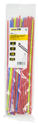 Gardner Bender 220987 14 in. Multi Color Standard Duty Cable Tie Pack of 100 Gardner Bender 220987 14 in. Multi Color Standard Duty Cable Tie Pack of 100
