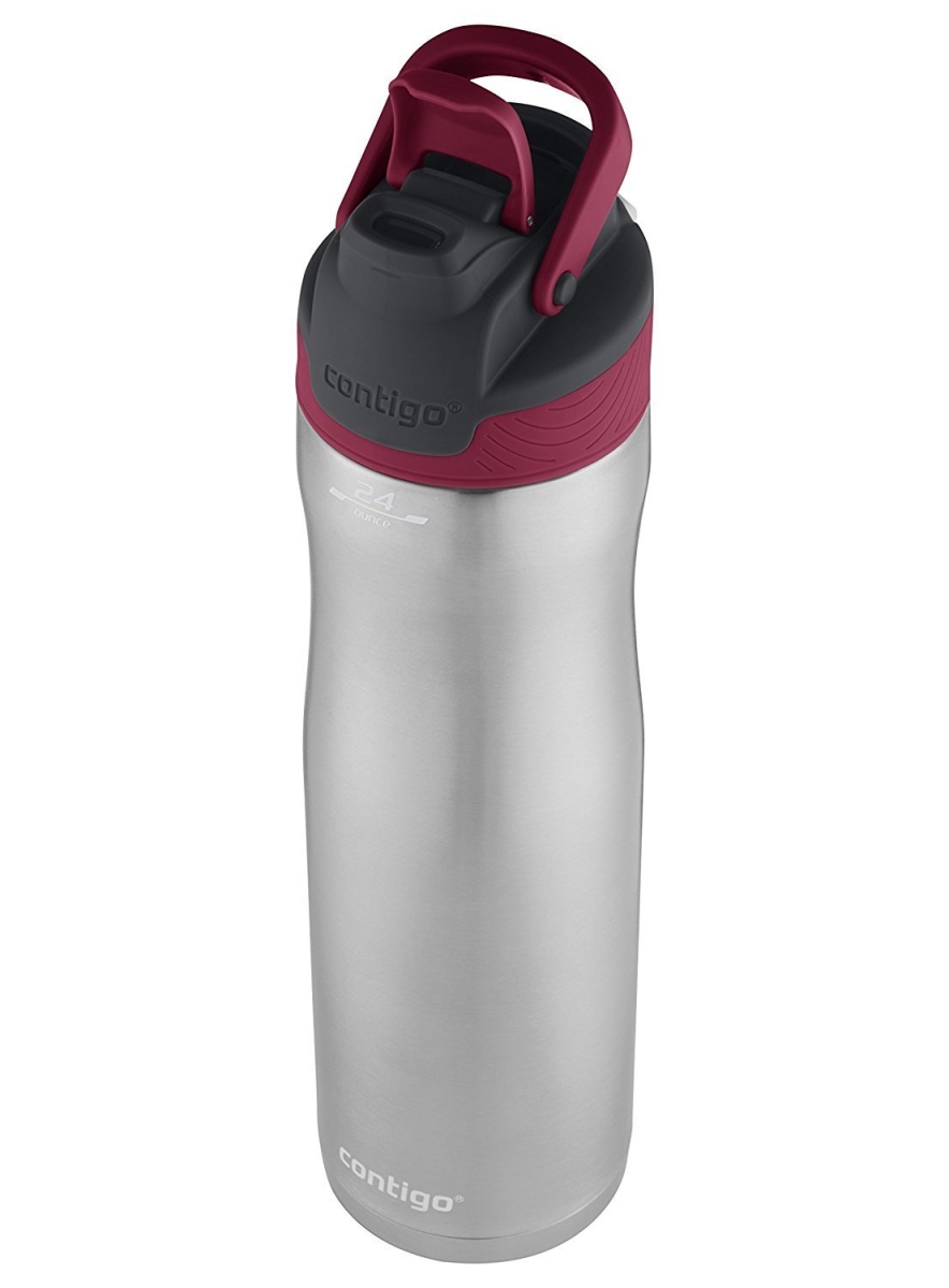 Ignite Usa 225644 24oz, Stainless Steel Water Bottle Leak Spill Proof - Very Berry