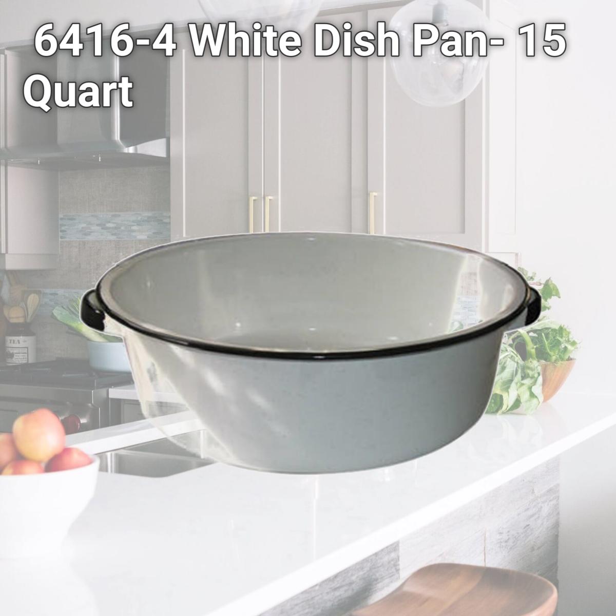 Picture of Granite Ware 6416-4 White Dish Pan- 15 Quart