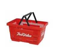 194076 True Value Hand Carry Baskets, Red