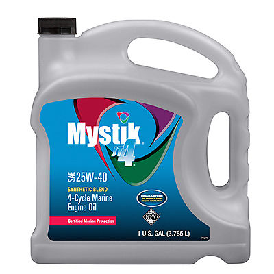 214670 1 Gal Mystik Jt-4 25w40 Synthetic 4 Cycle Marine Engine Oil