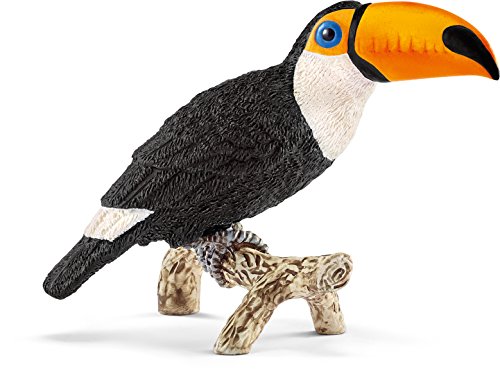 224613 Toucan Toy Figure, Orange & Black