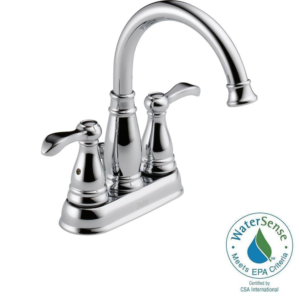 Delta Faucet 211180 4 In. Porter Centerset 2-handle Bathroom Faucet In Chrome