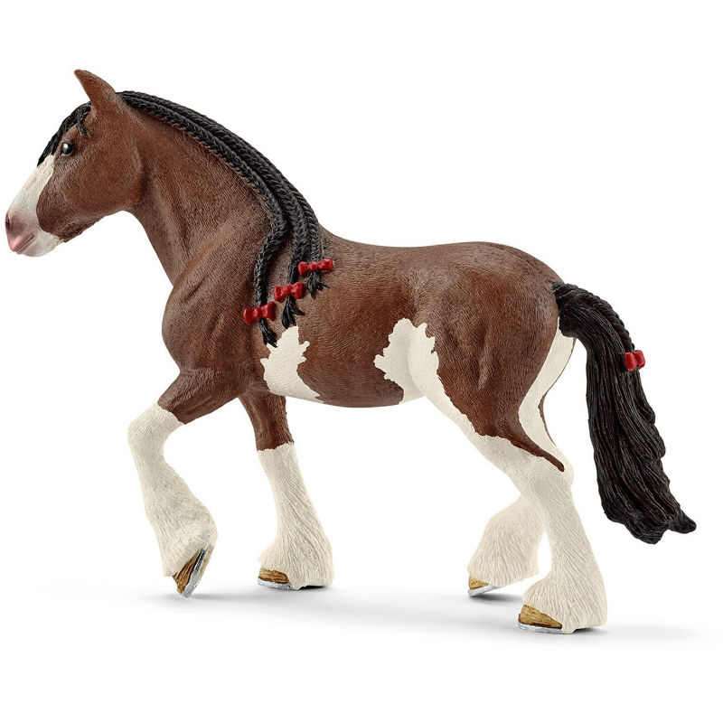 216367 Clydesdale Mare Toy Figure, Brown & White