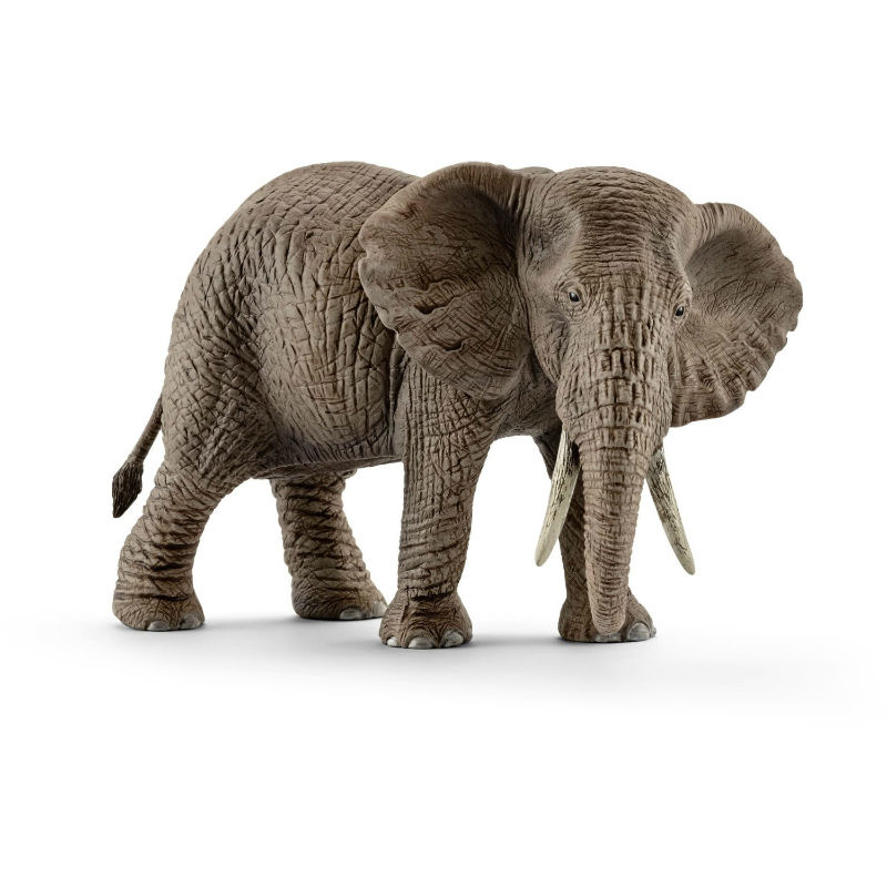 216394 Female African Elephant Toy Figure, Gray