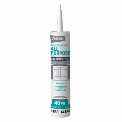 Dap Products 220504 10.1 Oz Acrylic Latex Silicone All Purpose Caulk, Clear