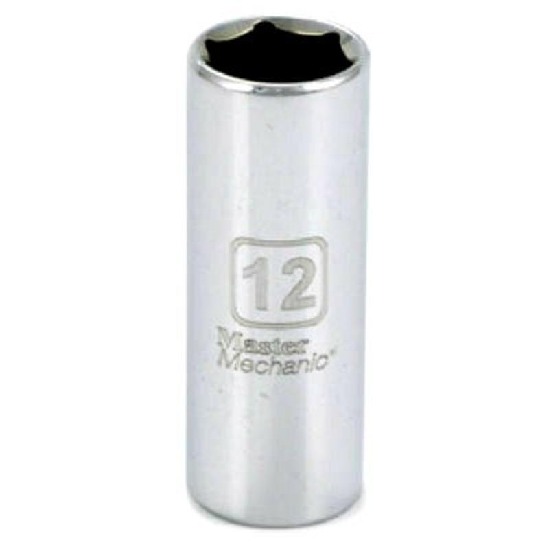 119800 0.38 In. Drive Master Mechanic 12 Mm 6 Point Deep Well Socket