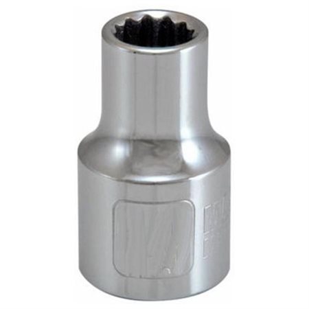 120710 12 Point 0.5 In. Drive Master Mechanic 17 Mm Metric Shallow Socket