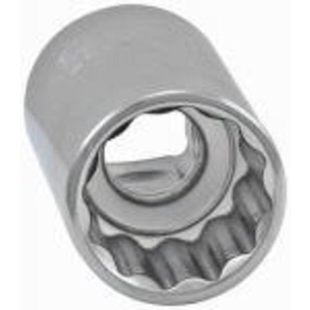 120714 12 Point 0.5 In. Drive Master Mechanic 21 Mm Metric Shallow Socket