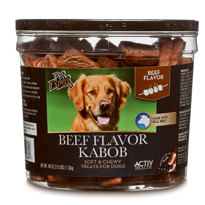 S 215015 40 Oz Tub For Pet Expert Beef Kabobs Dog Treats