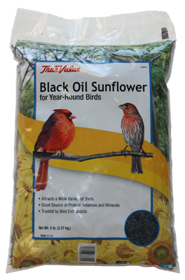 164628 True Value 5 Lbs Sunflower Bird Seed, Black