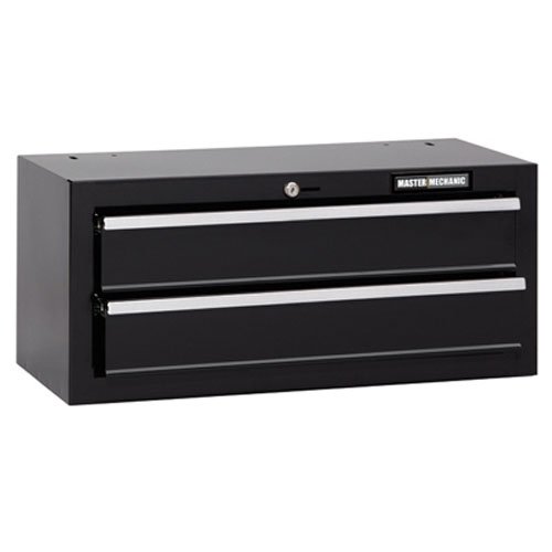 Tool Chest, 2-Drawer, Black, 26-In.