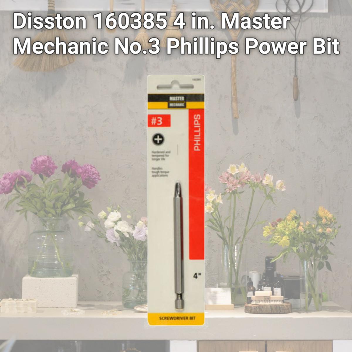 Picture of Disston 160385 4 in. Master Mechanic No.3 Phillips Power Bit