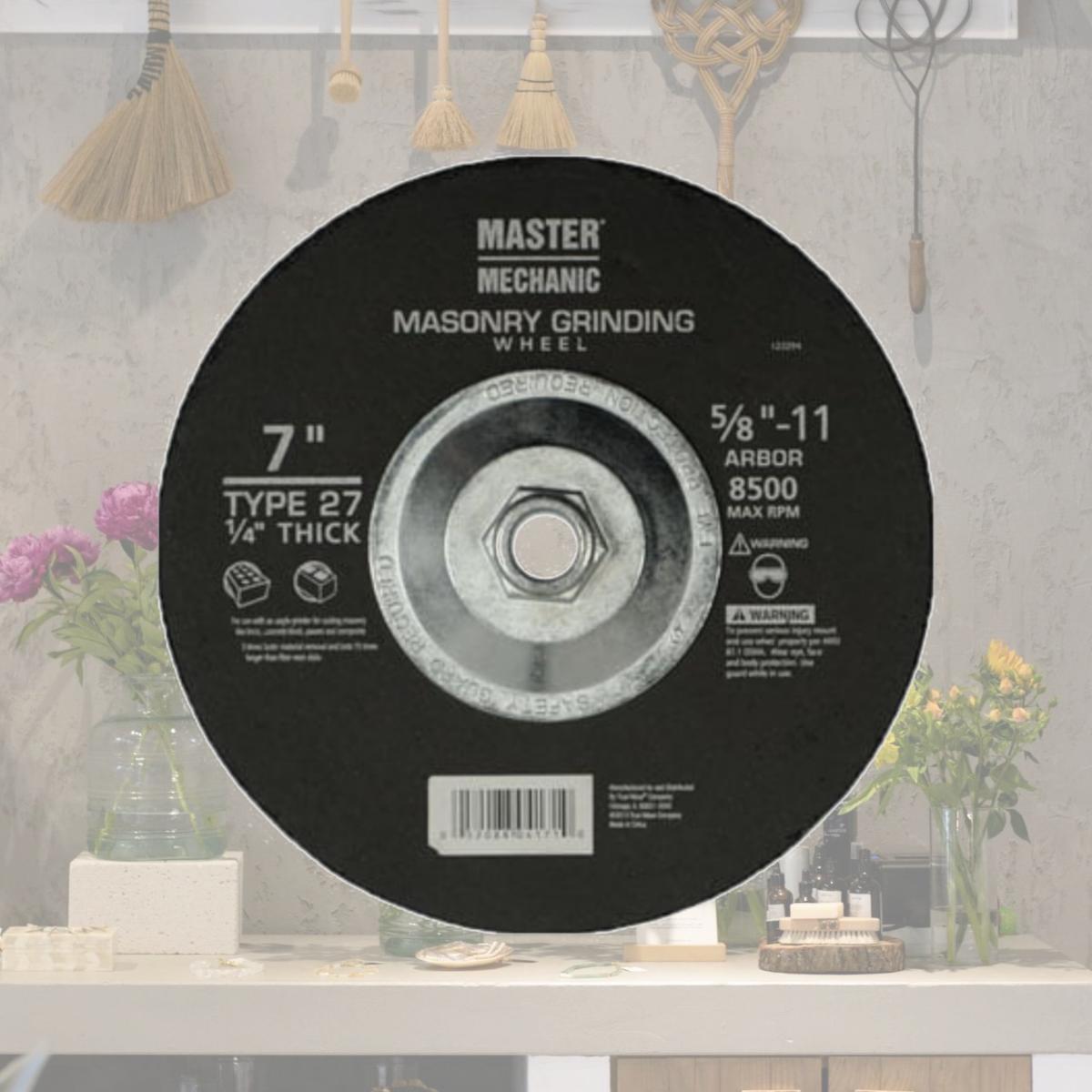 Picture of Disston 122294 7 x 0.25 x 0.625-11 in. Master Mechanic Masonry Grinding Wheel