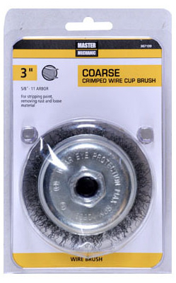 307199 3 In. Master Mechanic Crimped Wire Cup Brush