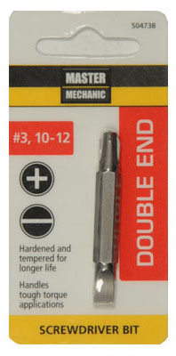 UPC 052088044636 product image for 504738 No.3 Phillips Master Mechanic Double Ended Screwdriver Bit | upcitemdb.com