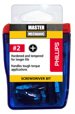 129295 1 In. No.2 Phillips Master Mechanic Screwdriver Bit