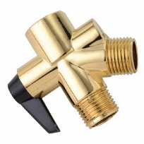 Delta Faucet 345520 0.5 X 0.5 X 0.5 In. Master Plumber, Shower Flow Diverter - Polished Brass Finish